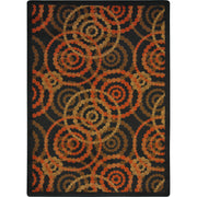 Dottie 5'4" x 7'8" area rug in color Warm Earth