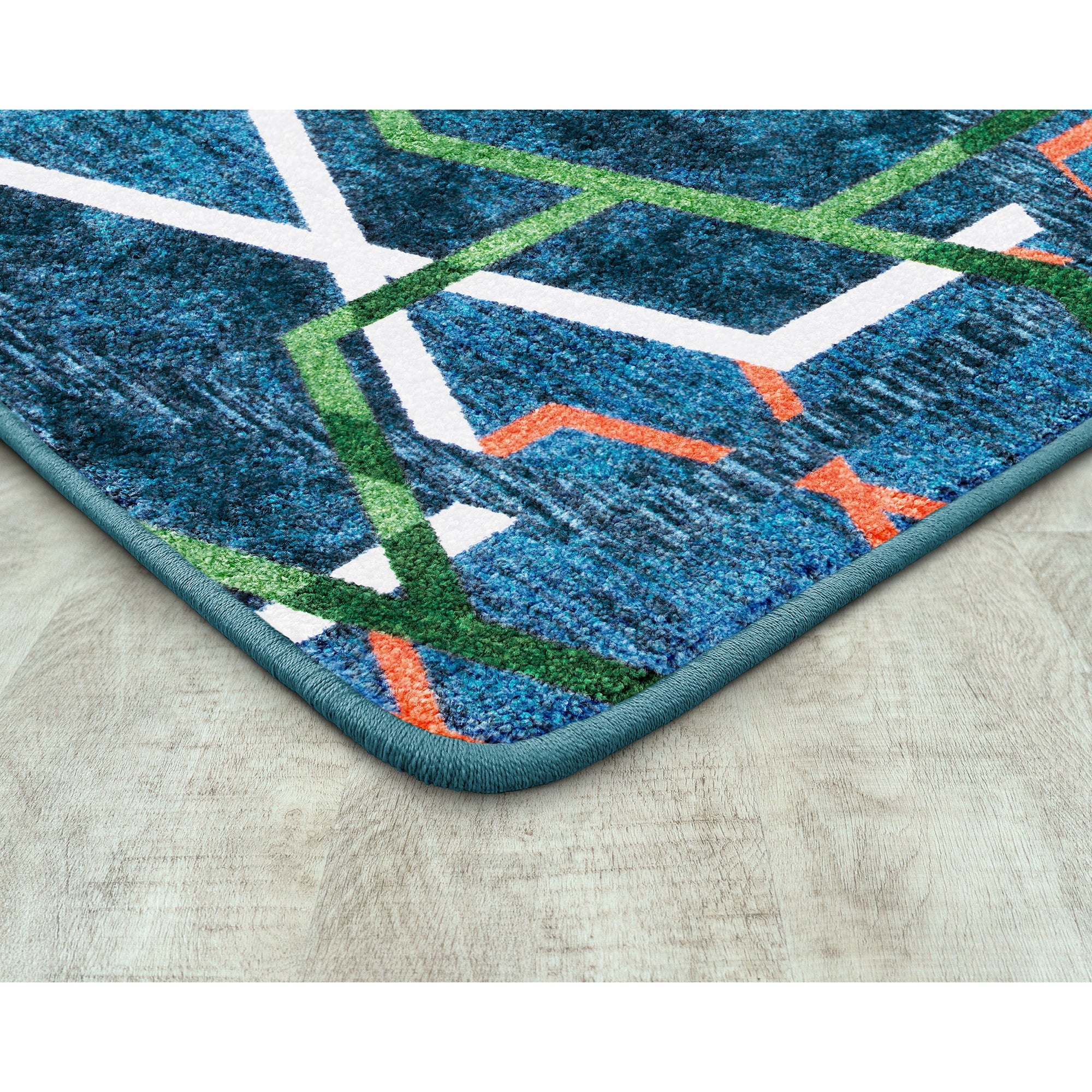 Double Helix 3'10" x 5'4" area rug in color Citrus