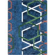 Double Helix 3'10" x 5'4" area rug in color Citrus