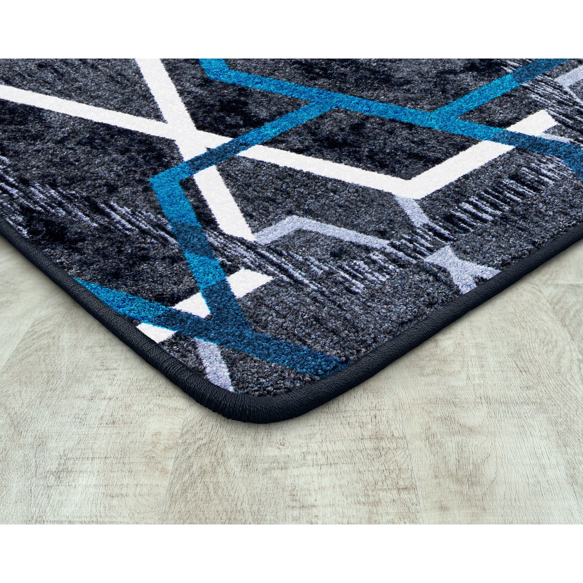 Double Helix 10'9" x 13'2" area rug in color Sapphire