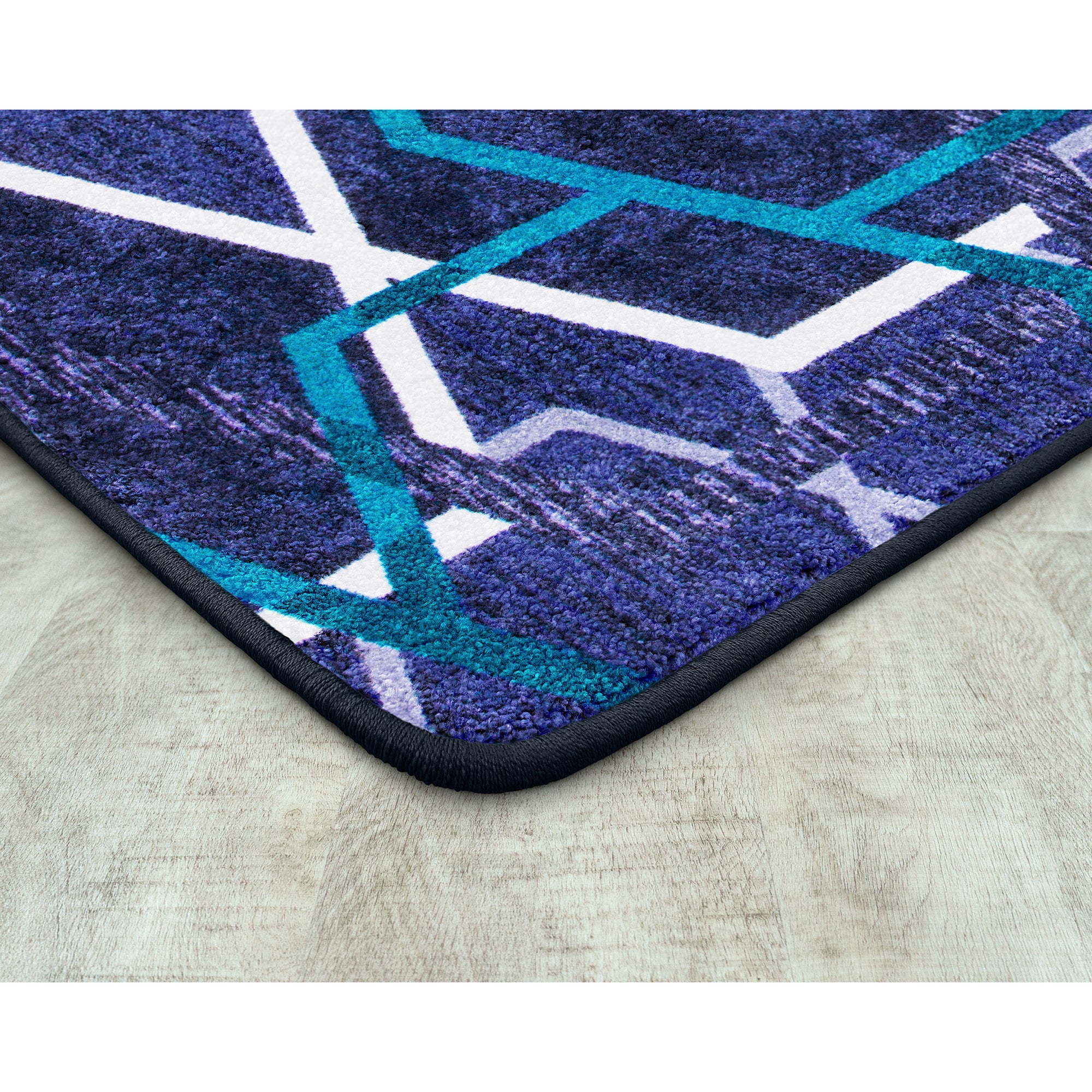 Double Helix 3'10" x 5'4" area rug in color Violet