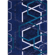 Double Helix 7'8" x 10'9" area rug in color Violet
