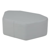 Pro Series Upholstered Petal Ottoman 12" Height - Gray