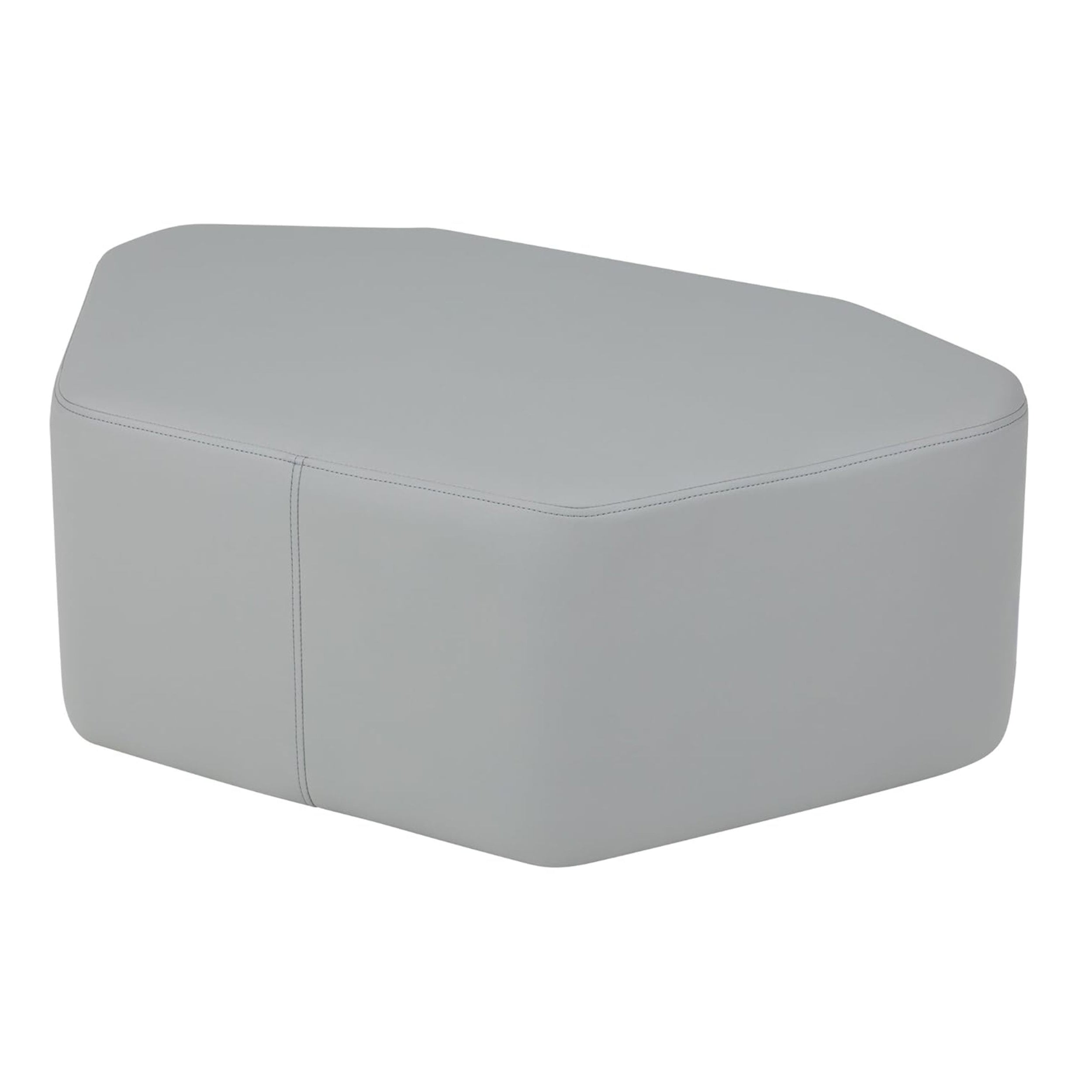 Pro Series Upholstered Petal Ottoman 12" Height - Gray