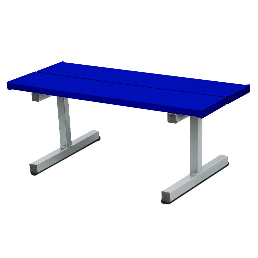 Courtside Bench - 5 ft. - Portable (Double Plank)  (Powder Coated)