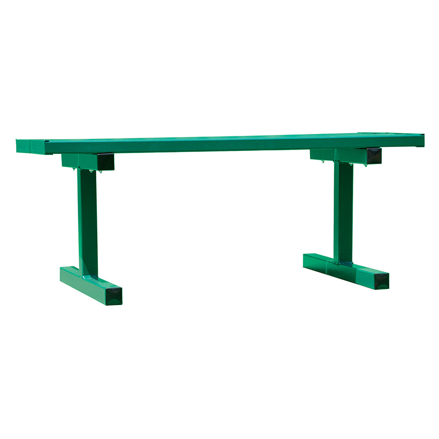 Courtside Bench - 5 ft. - Portable (Double Plank)  (Powder Coated)