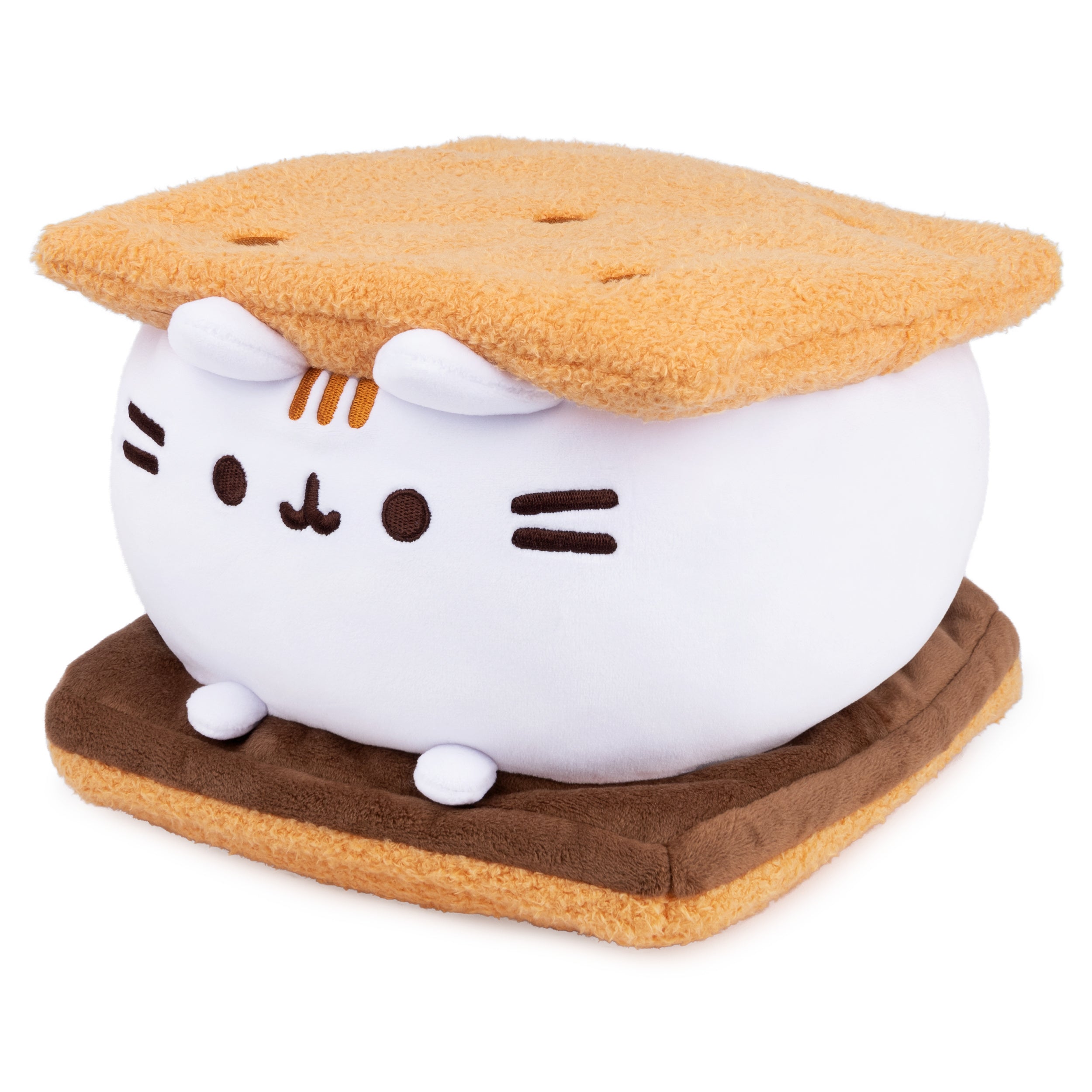 GUND Pusheen S’mores Squisheen Plush, Stuffed Animal for Ages 8 and Up, Brown/White, 12”
