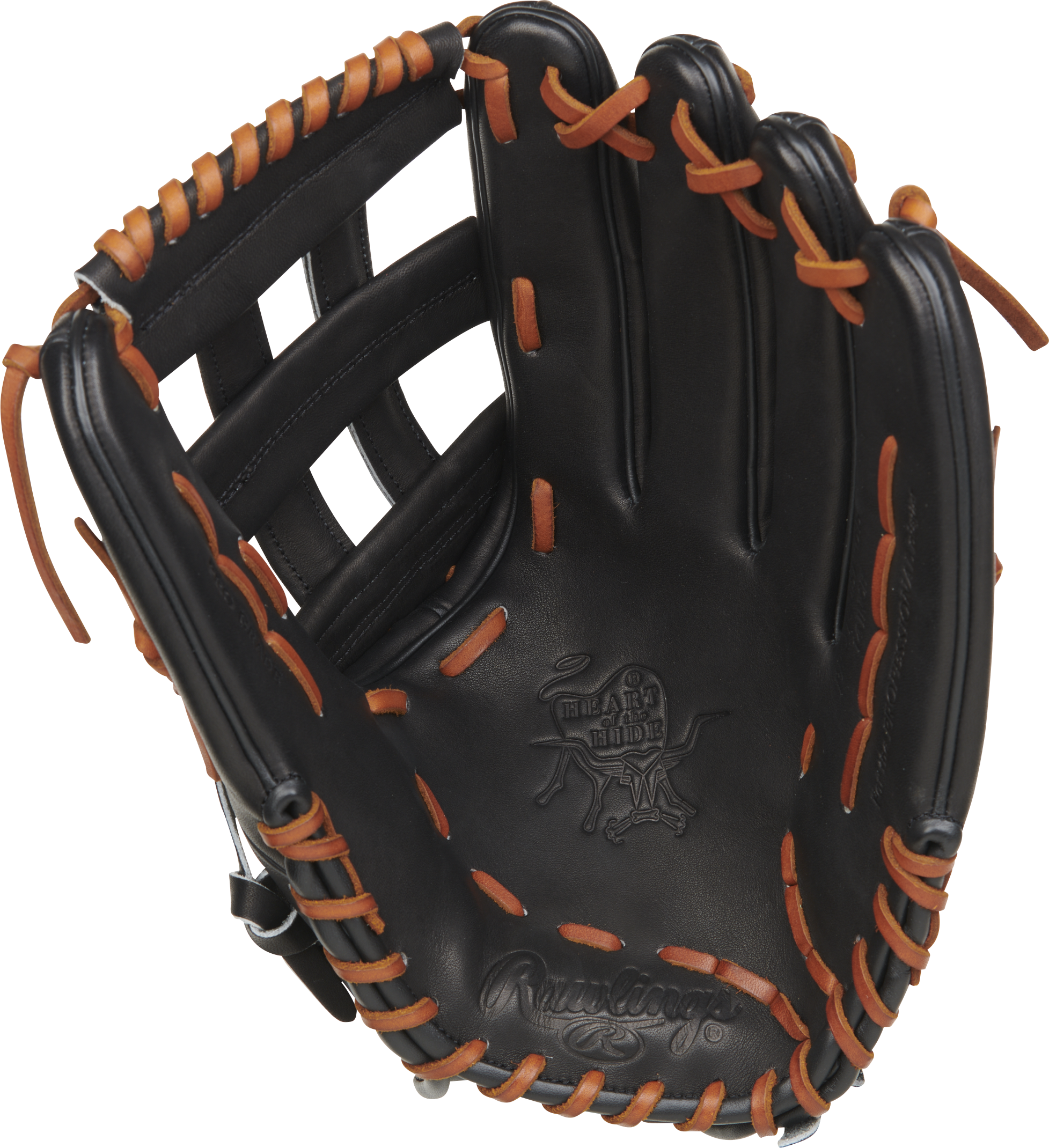 Rawlings Heart Of The Hide Series 14-Inch Slowpitch Softball Glove - Right Hand Thrower - Black