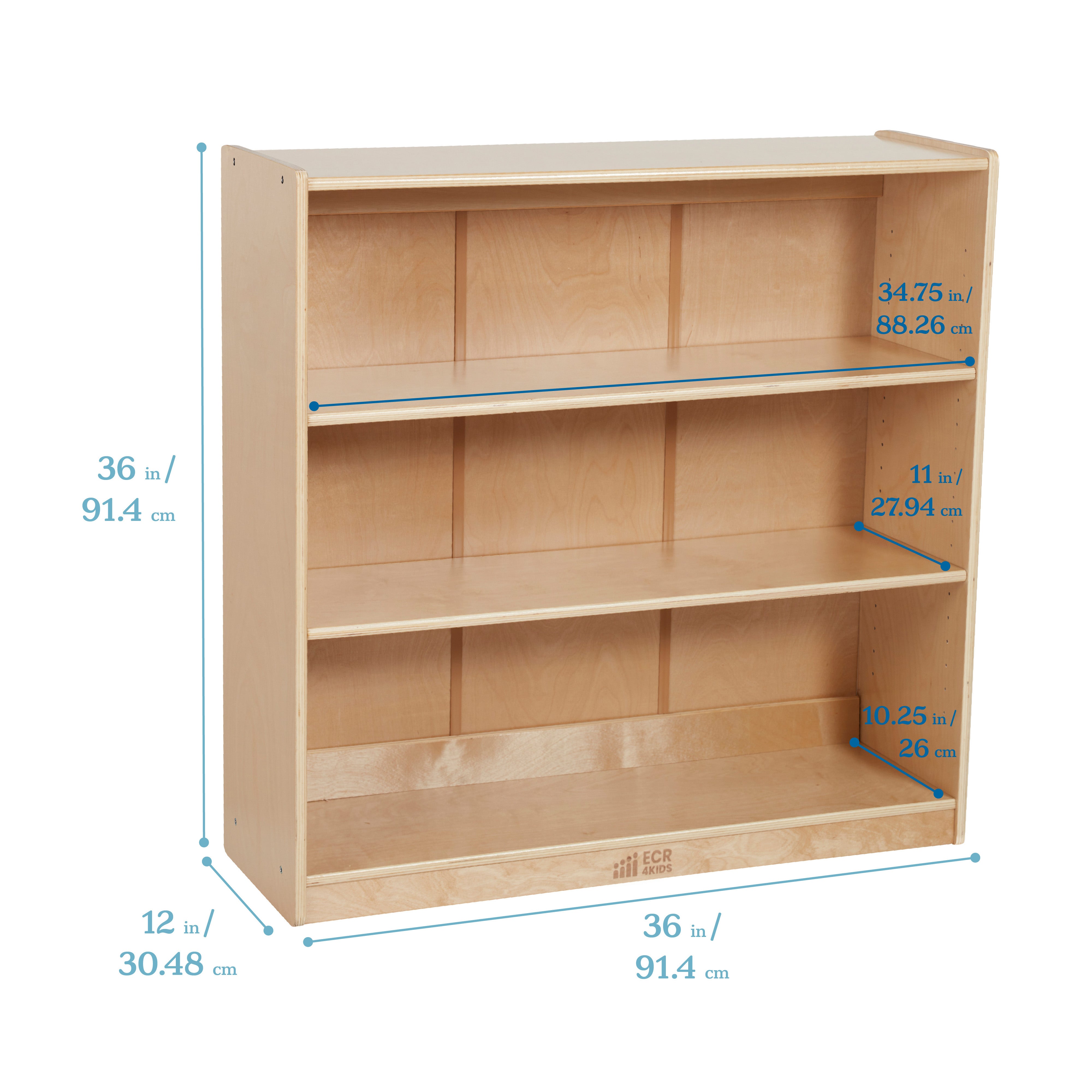 36in H Classic Bookcase - Natural