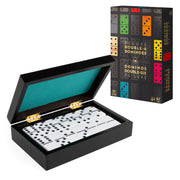 Spin Master Games, Cardinal Legacy Deluxe Double-6 Dominoes, Classic Board Game Set of 28 Dominoes in Lined Wooden Case, for Kids & Family, 1-4 Players, for Ages 8 & Up