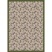 Dragonflies 7'8" x 10'9" area rug in color Beige