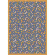 Dragonflies 7'8" x 10'9" area rug in color Blue
