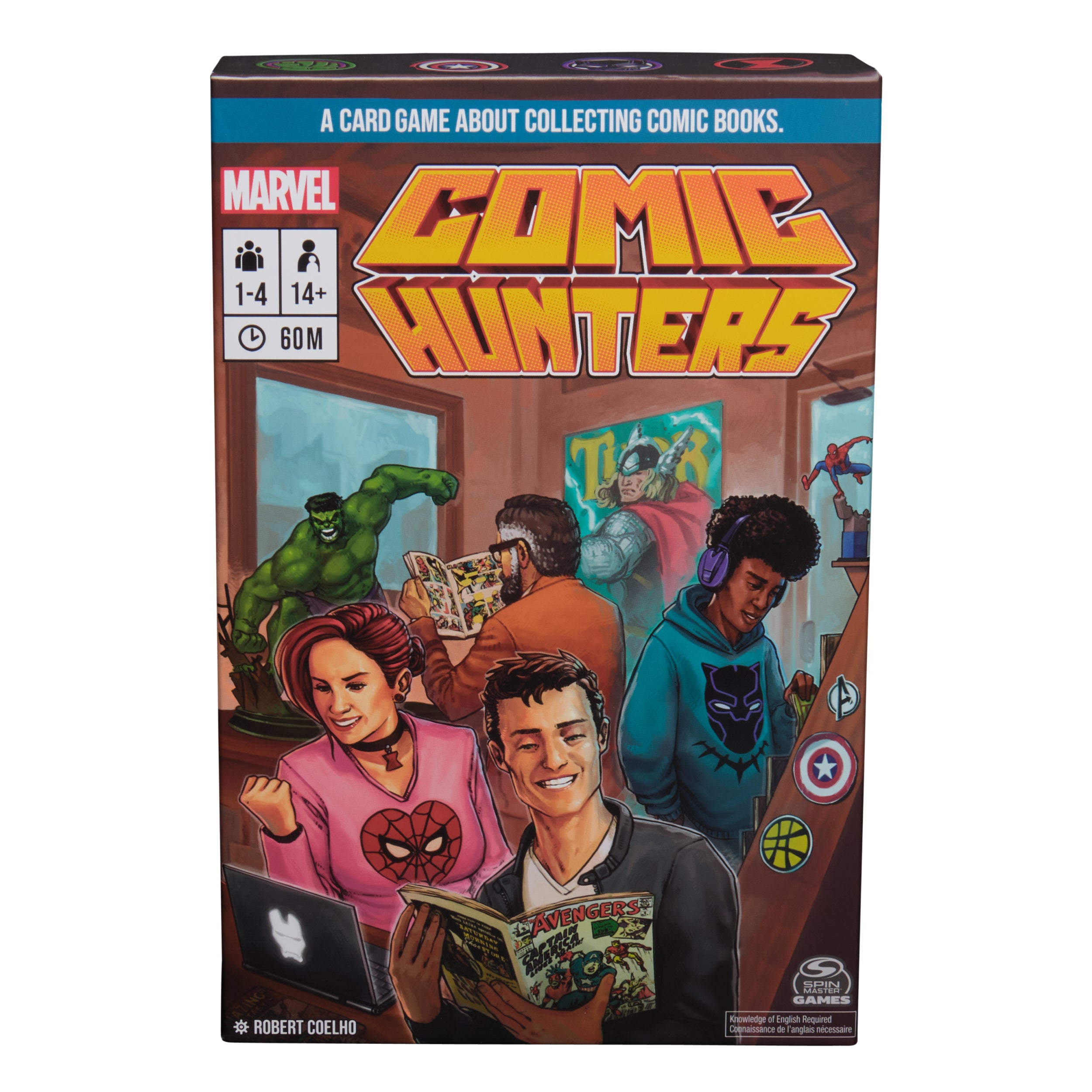 Spin Master Games, Marvel Comic Hunters, Comic Collecting Strategy Card Game for Fans of Marvel Rivals & Action Movies, 1-4 Players, for Ages 14 & Up