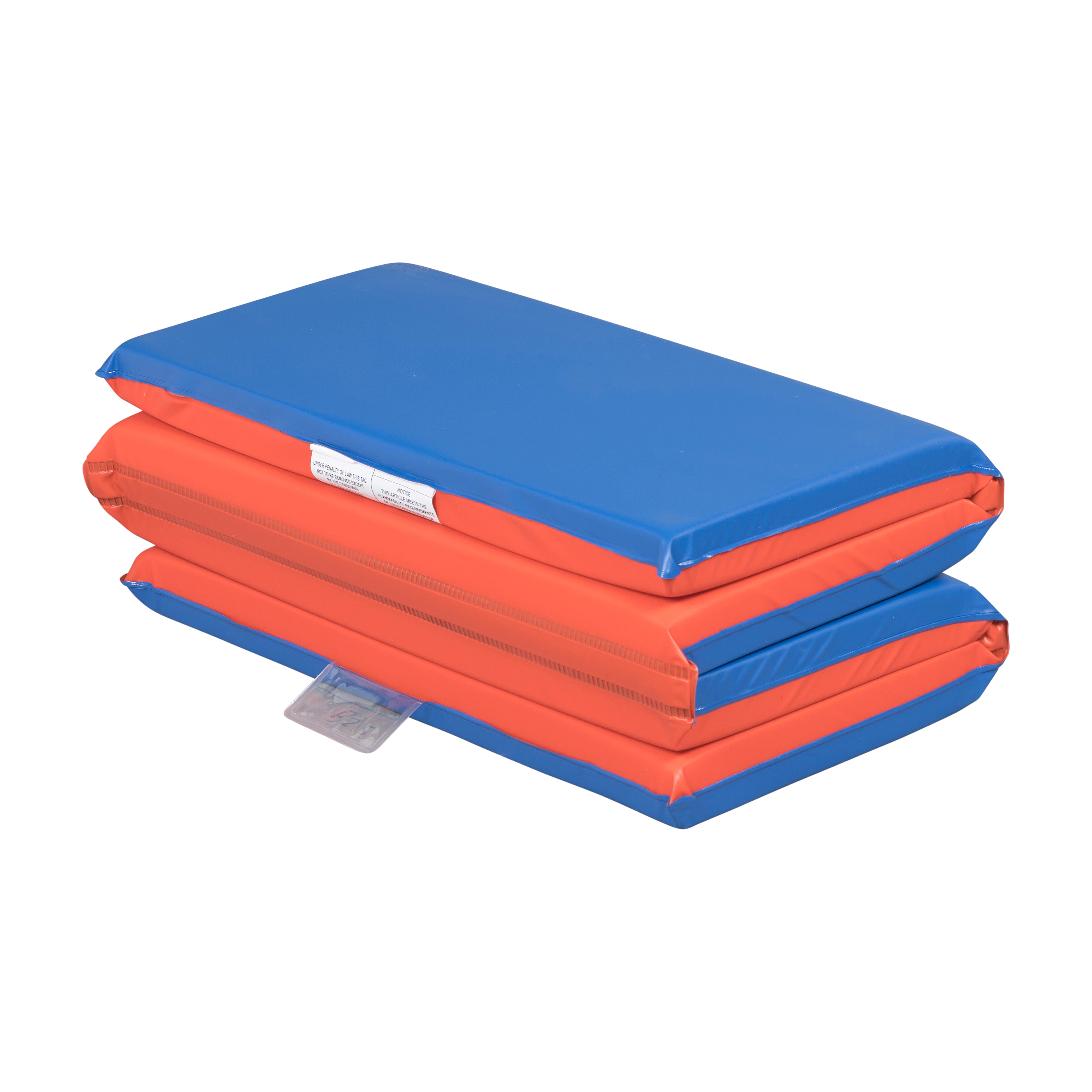 Heavy-Duty Folding Rest Mat 4-Section 2in 5-Pack - Blue/Red