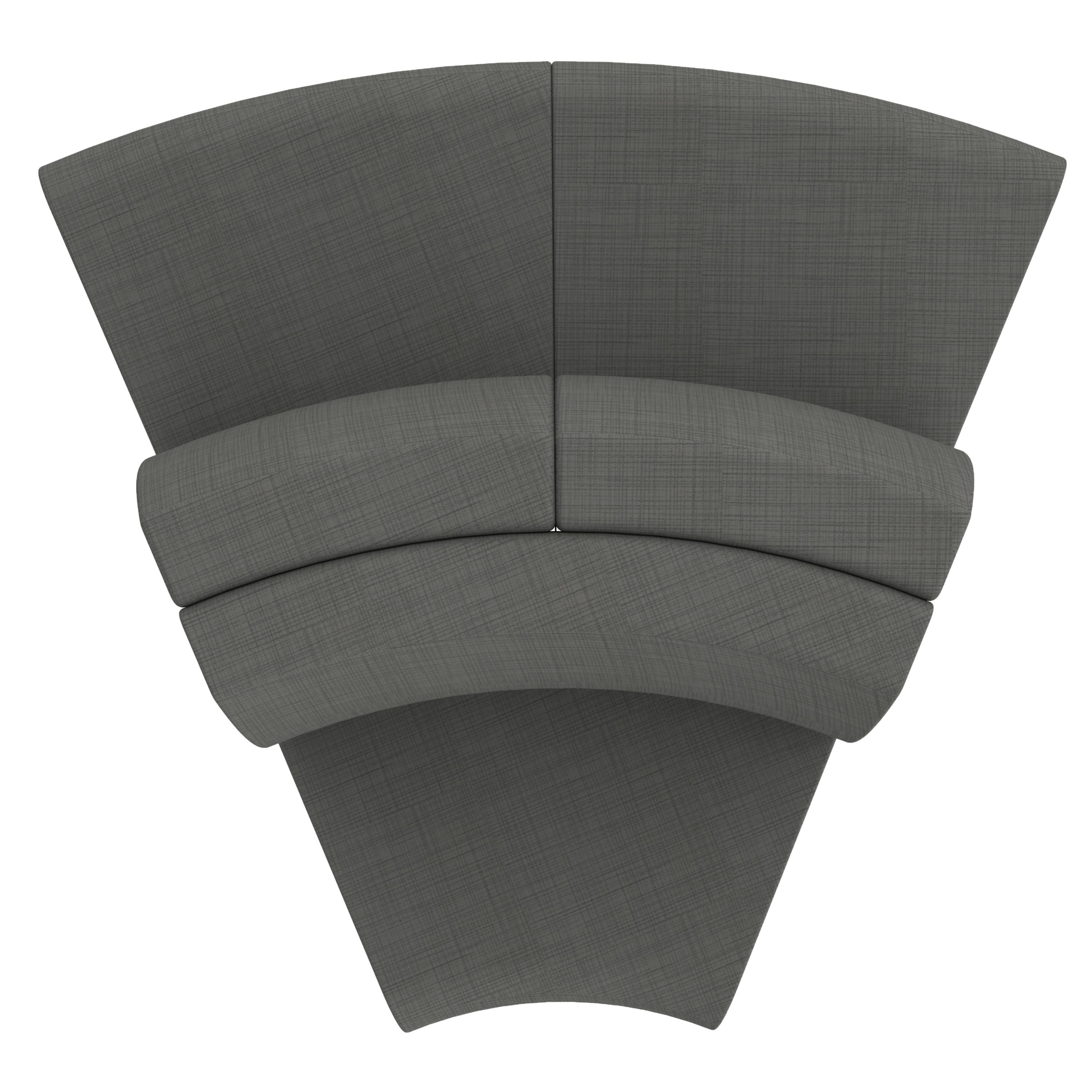 Pro Series Connect Edged Ripplet Seating, 3-Piece Set - Slate Gray Crosshatch