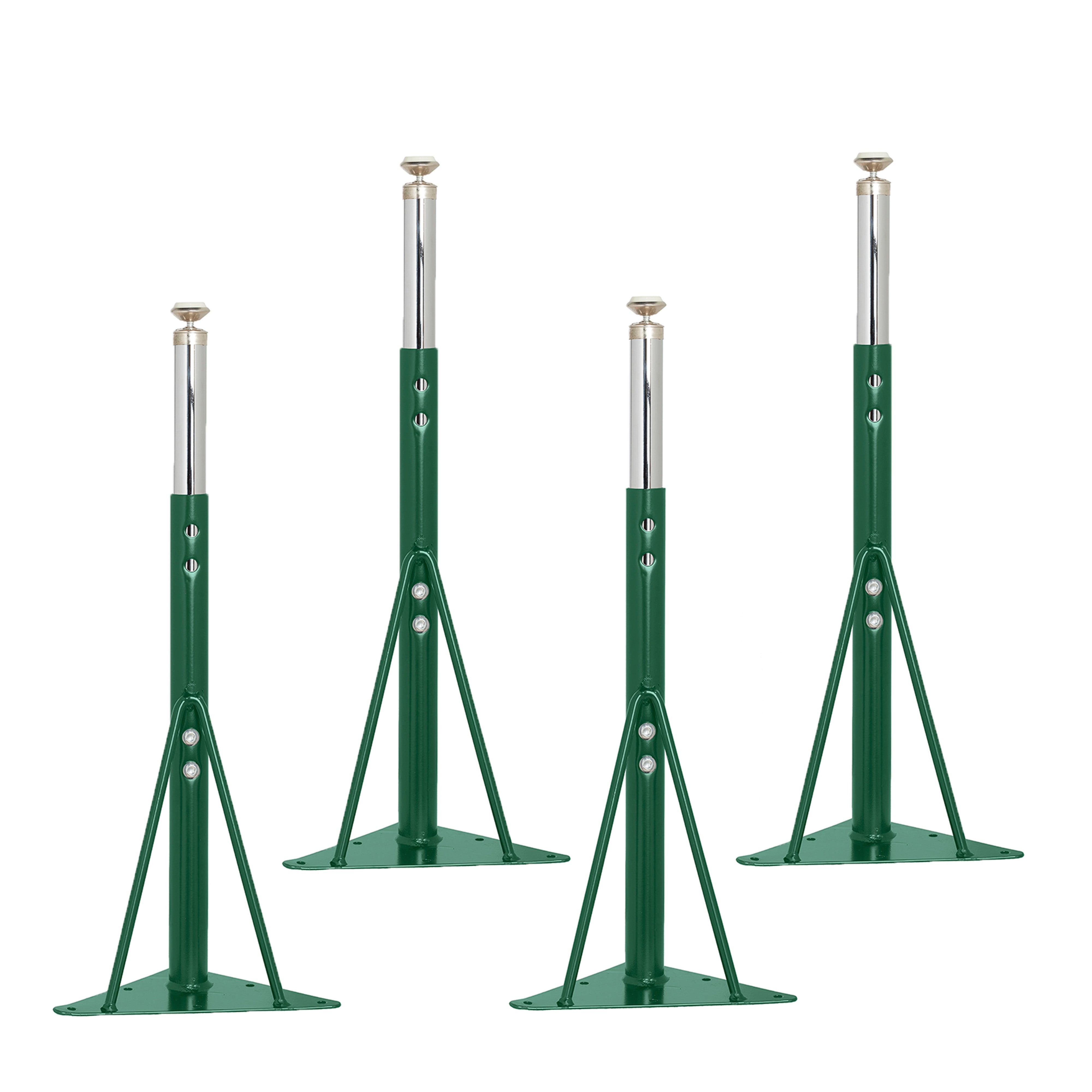 Standard Swivel Glide Legs for Activity Tables, 4-Piece - Green