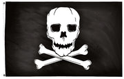 Jolly Roger Flag 2x3 ft. Nylon Dyed Design