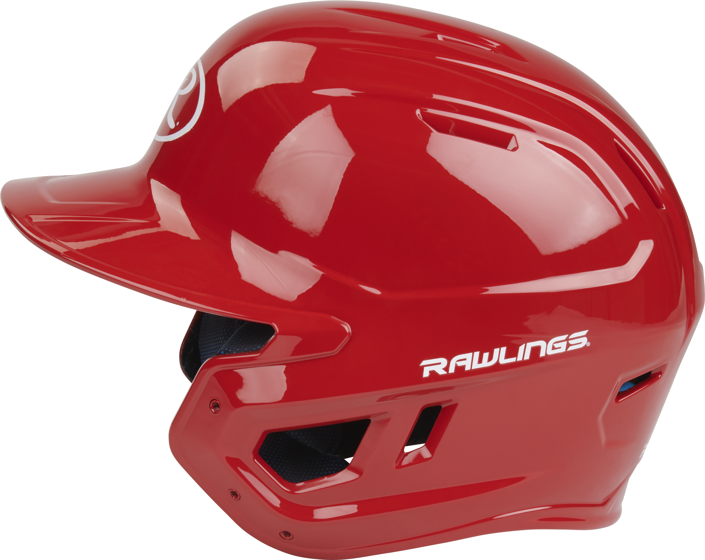 Rawlings Mach Gloss Junior Baseball Helmet - Scarlet