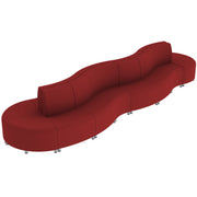 Pro Series Connect Curved Swell Seating, 16-Piece Set - Crimson