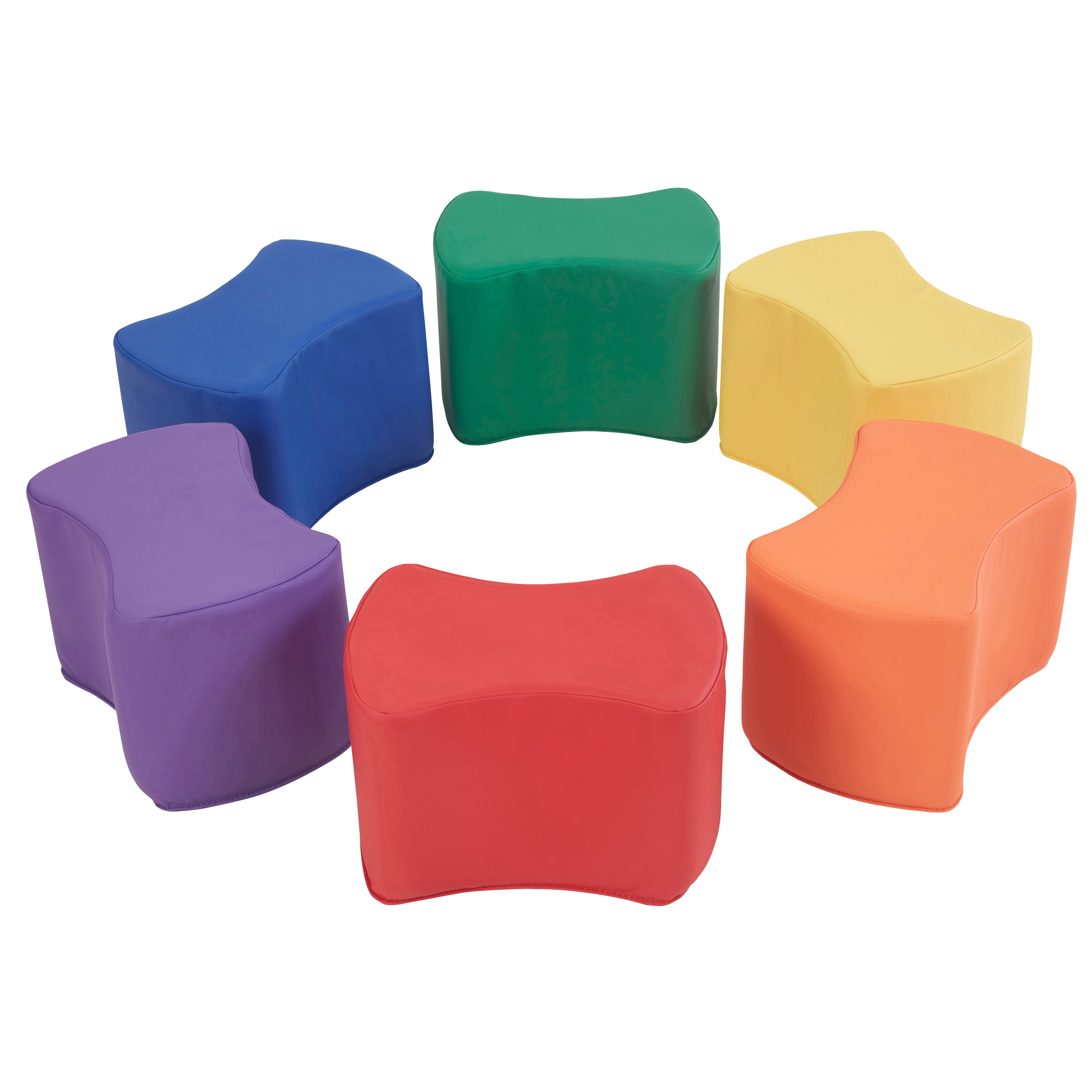 SoftScape Butterfly Seating Set 10" Height, 6-Piece - Assorted