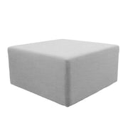 Outdoor 36" Square Ottoman with Sunbrella®, 18" H - Canvas Granite