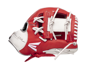 Easton Future Elite Series Youth 11-Inch Baseball Glove - Right Hand Thrower - Red/White