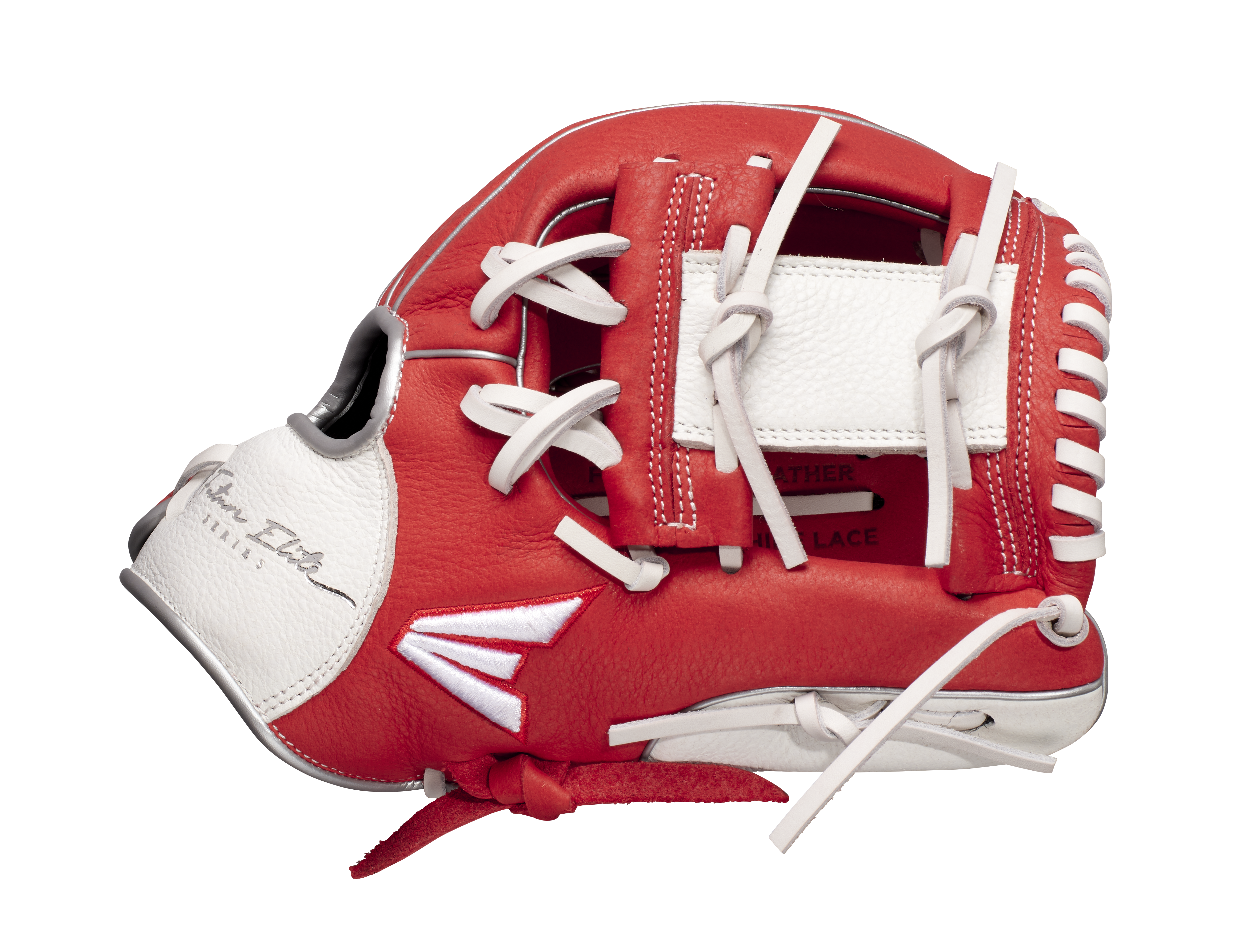 Easton Future Elite Series Youth 11-Inch Baseball Glove - Right Hand Thrower - Red/White