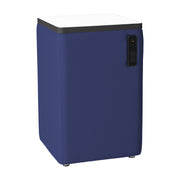 Pro Series Upholstered 18" x 18" Square Dry-Erase Ottoman Table with Tech Panel 28" Height - Navy/Whiteboard