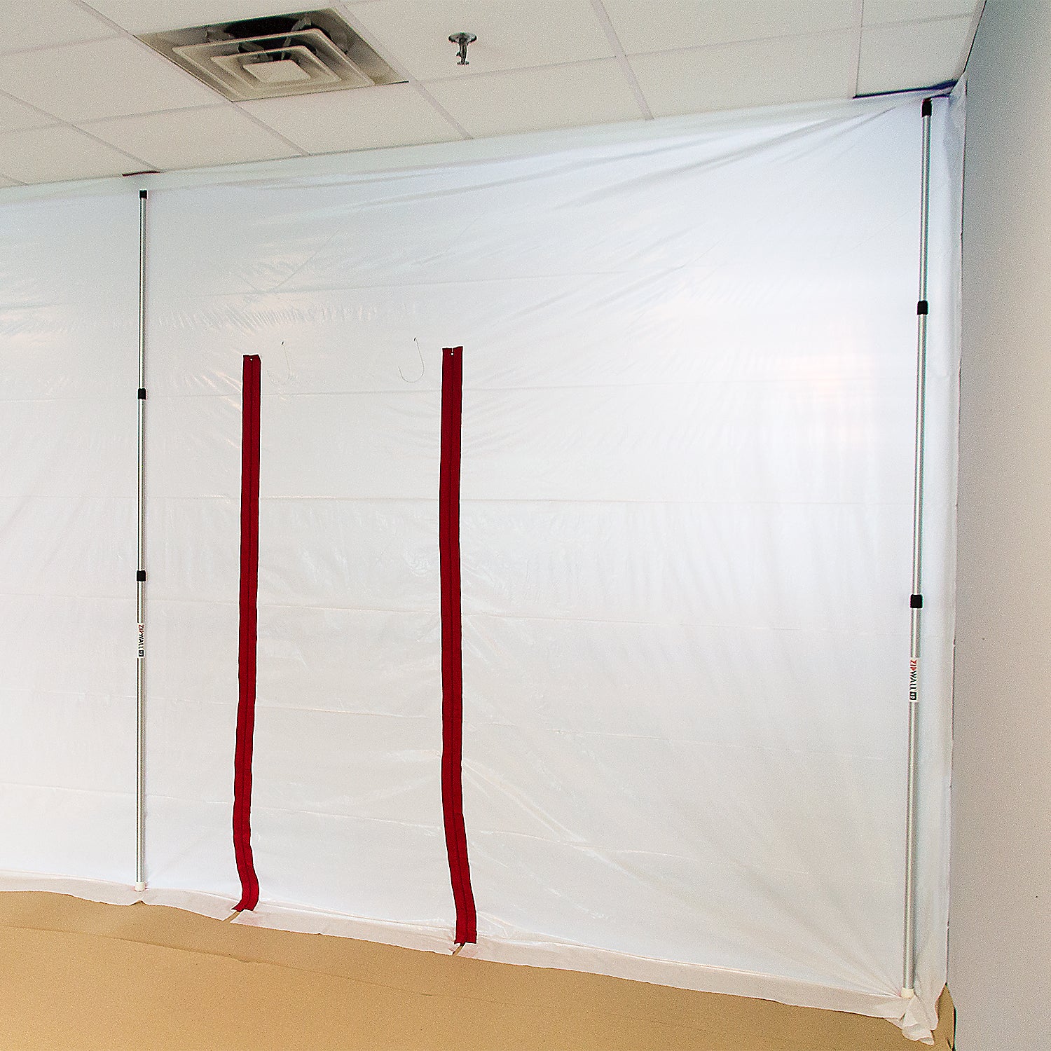 ZipWall® Dust Barrier Plastic Sheeting