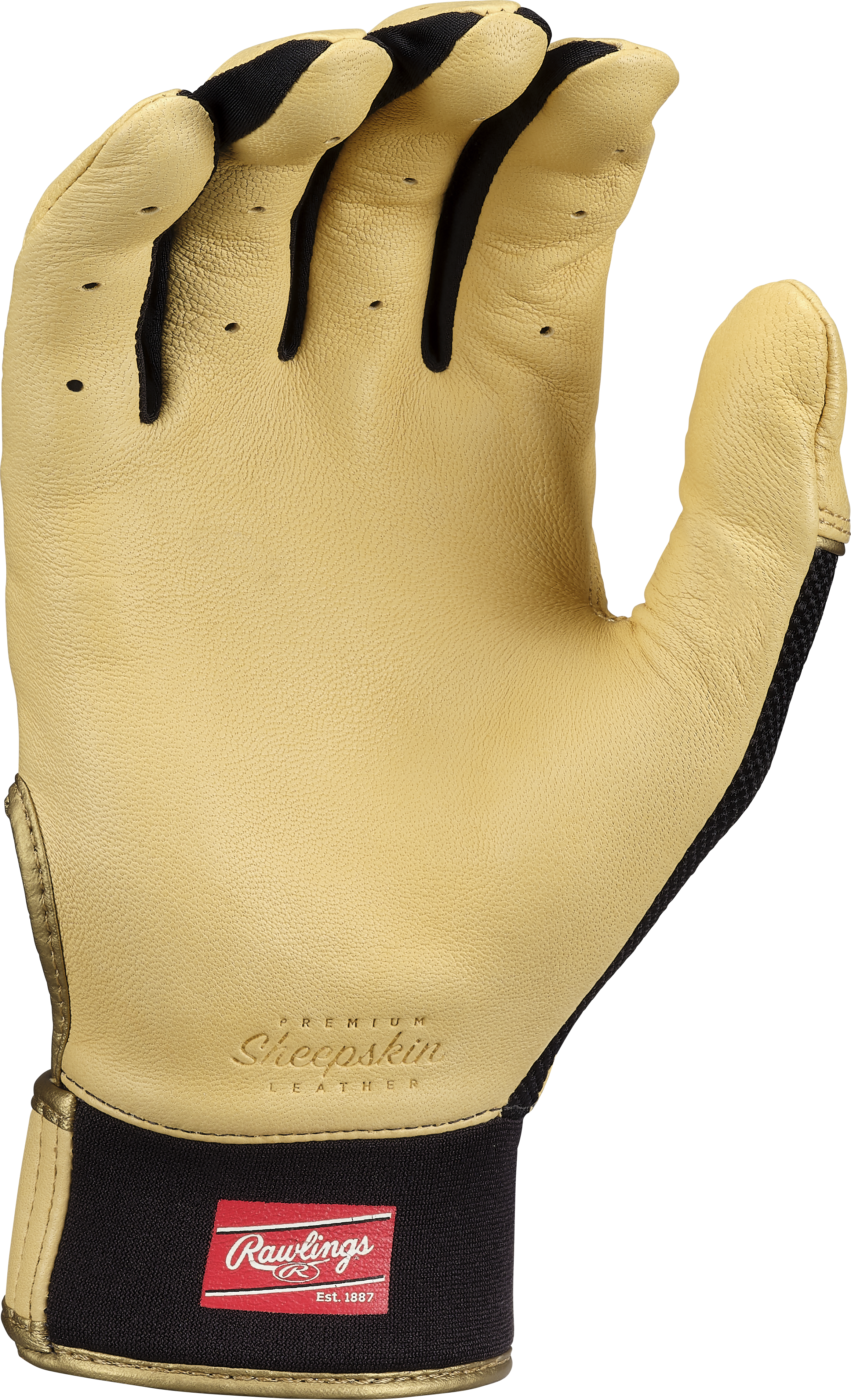Rawlings Adult Pro Preferred Baseball Batting Gloves - Small - Camel/Black