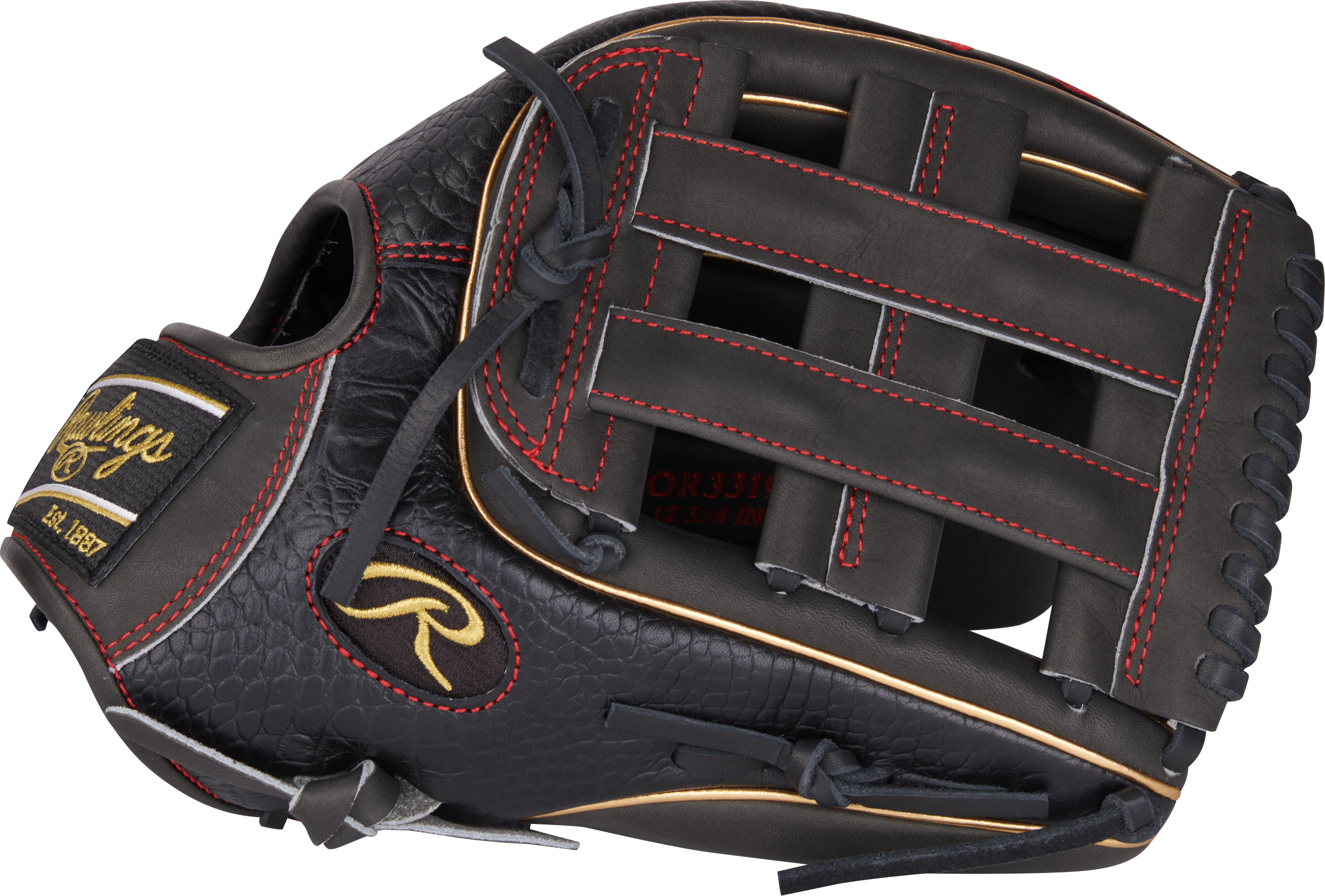 Rawlings Heart Of The Hide Series 12.75-Inch Baseball Glove - Right Hand Thrower - Dark Shadow