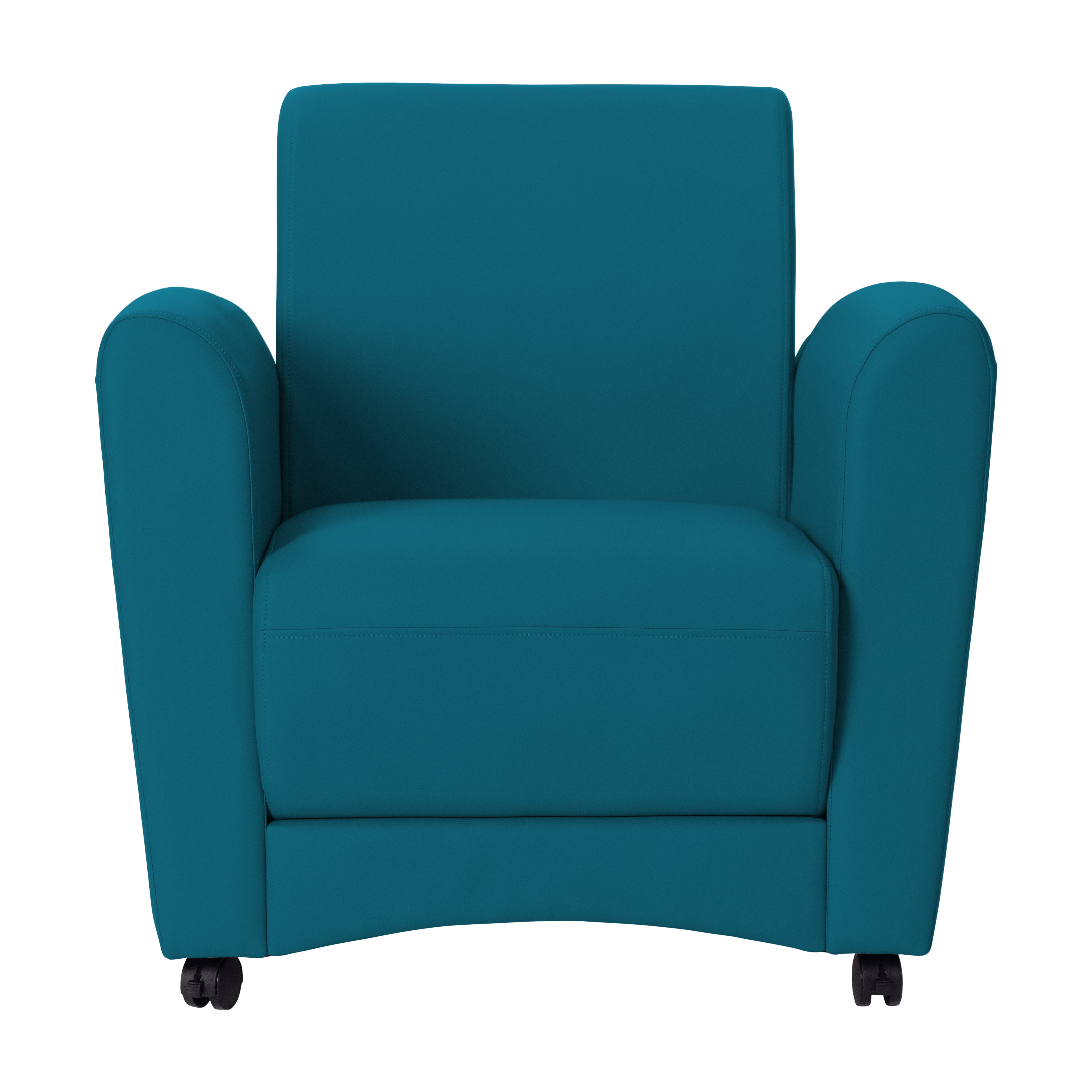 Pro Series Upholstered Mobile Common Area Chair - Teal