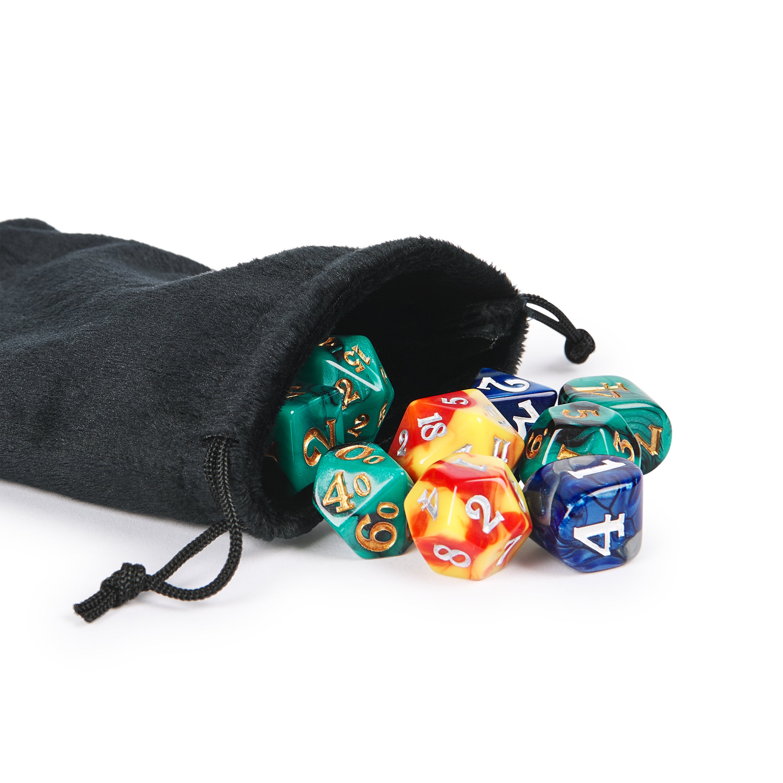 Spin Master Games, Campaign Dice, 3 Sets of Polyhedron Dice for RPG & Board Games, Storage Pouch & Silicone Tray, DND Dungeons and Dragons, MTG Magic the Gathering, for Ages 8 & Up