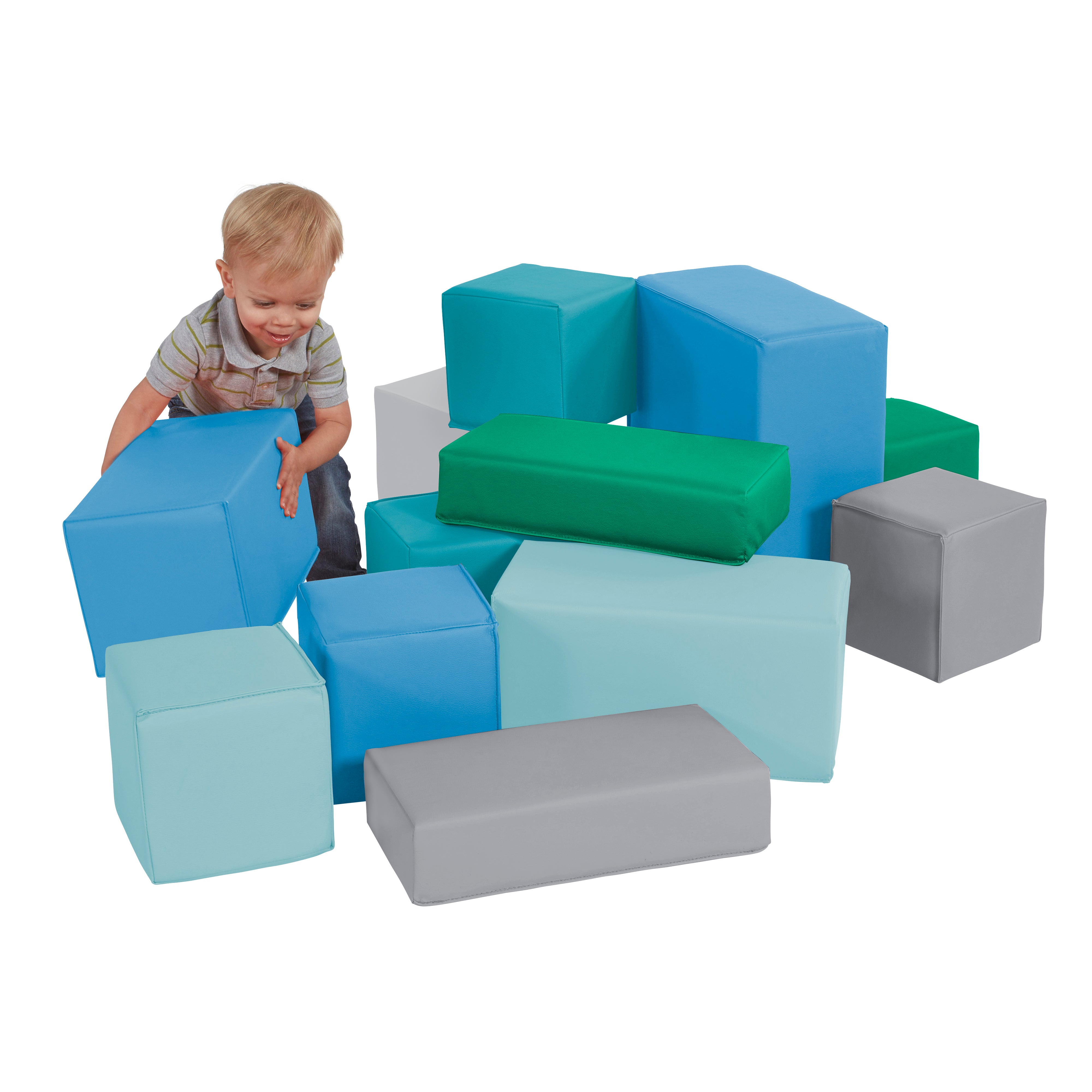 SoftScape Big Block Set, 12-Piece - Contemporary