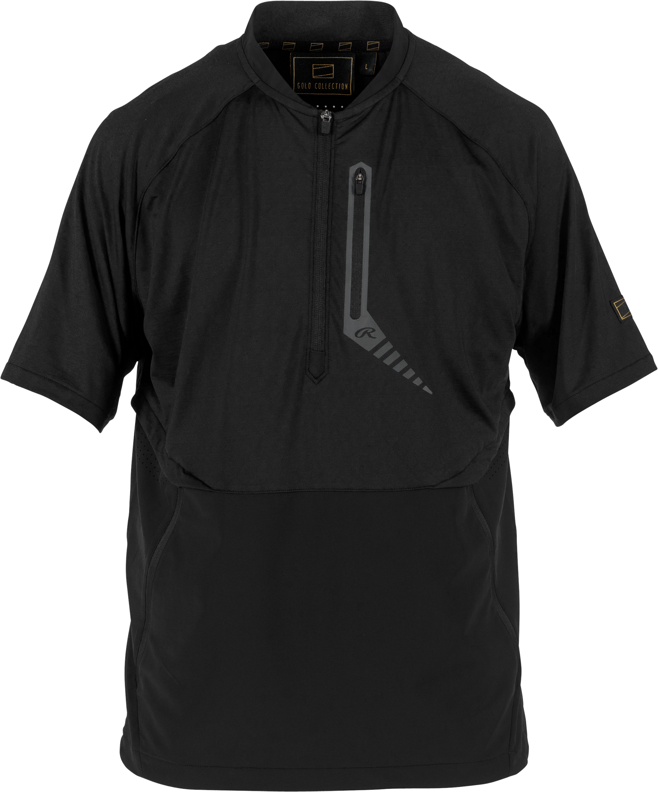 Rawlings Adult Gold Collection Short Sleeve Jacket - Small - Black