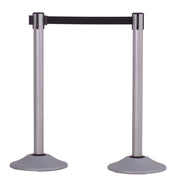 Silver post and 13' Black Belt ‐  2 pack