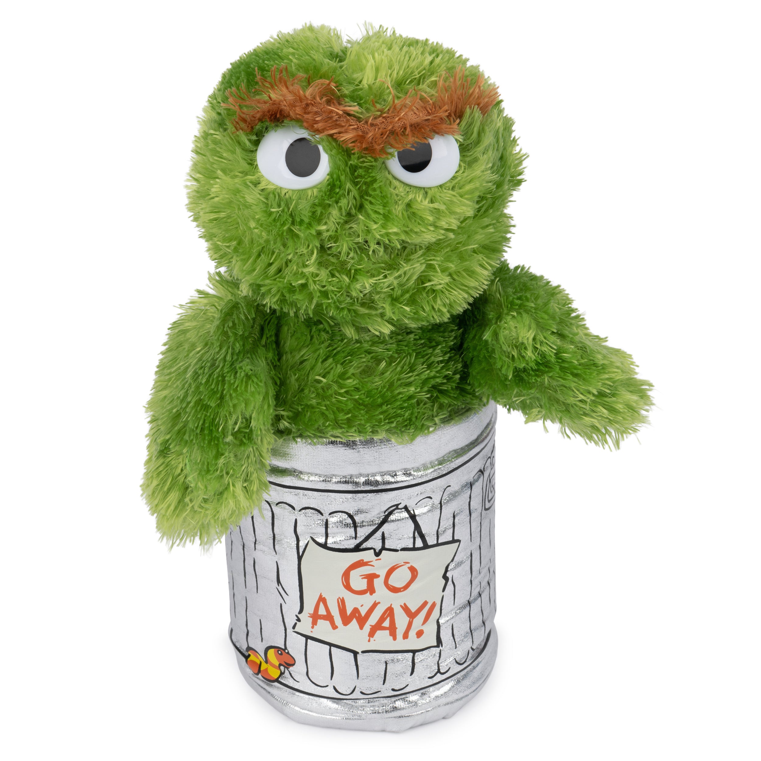GUND Sesame Street Official Oscar the Grouch Muppet Plush, Premium Plush Toy for Ages 1 & Up, Green/Silver, 10”