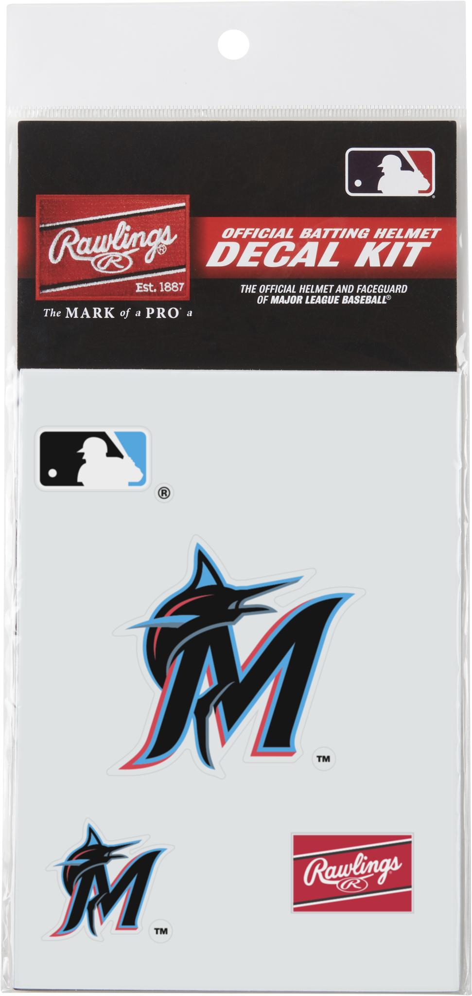 Rawlings Mlb Replica Decal Kits - Miami Marlins