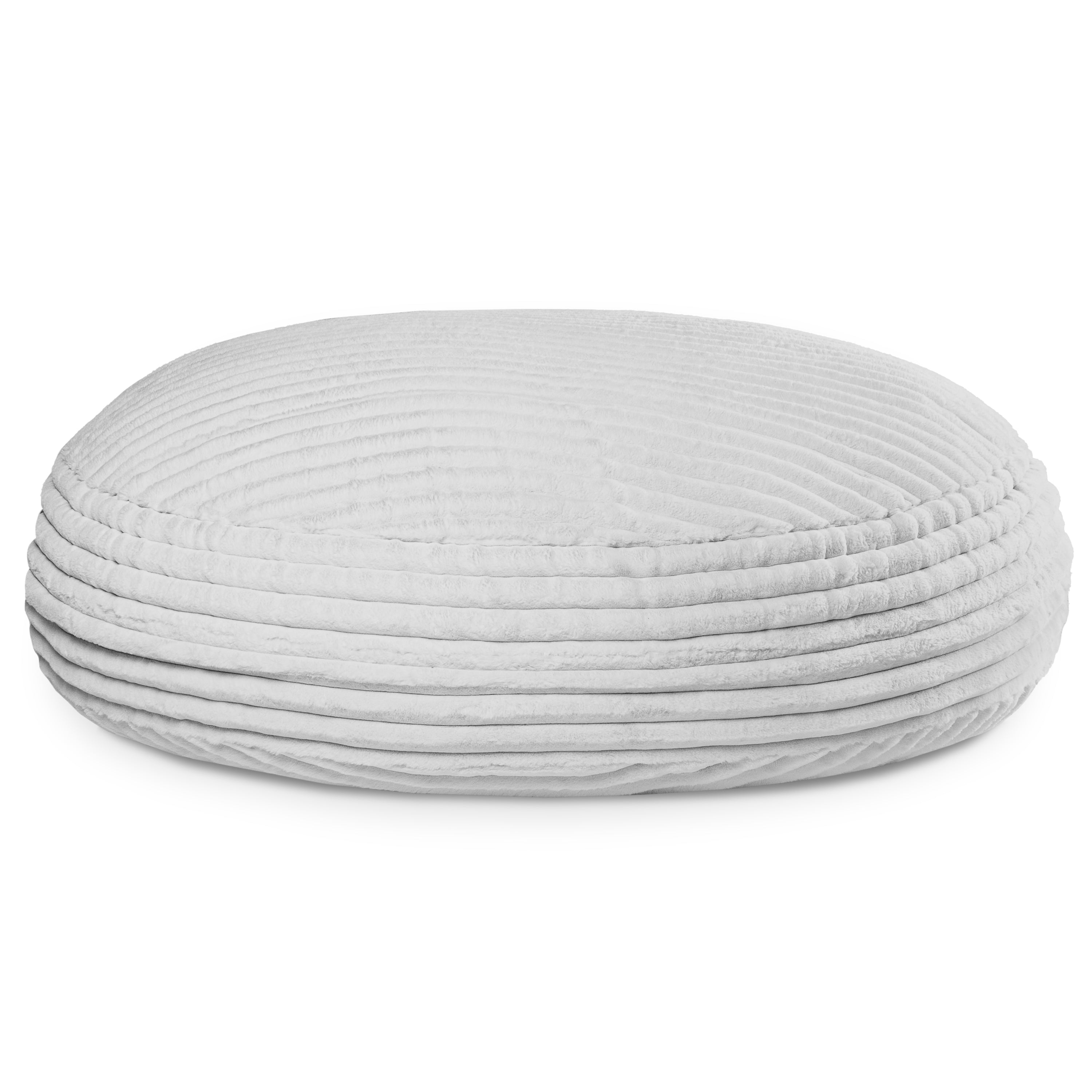 Jaxx Cocoon Bean Bag Bed for Adults - 2-in-1 Giant Bean Bag Sleeper and Convertible Lounger - Made in the USA - 6 Foot, Mondo Fur Grey