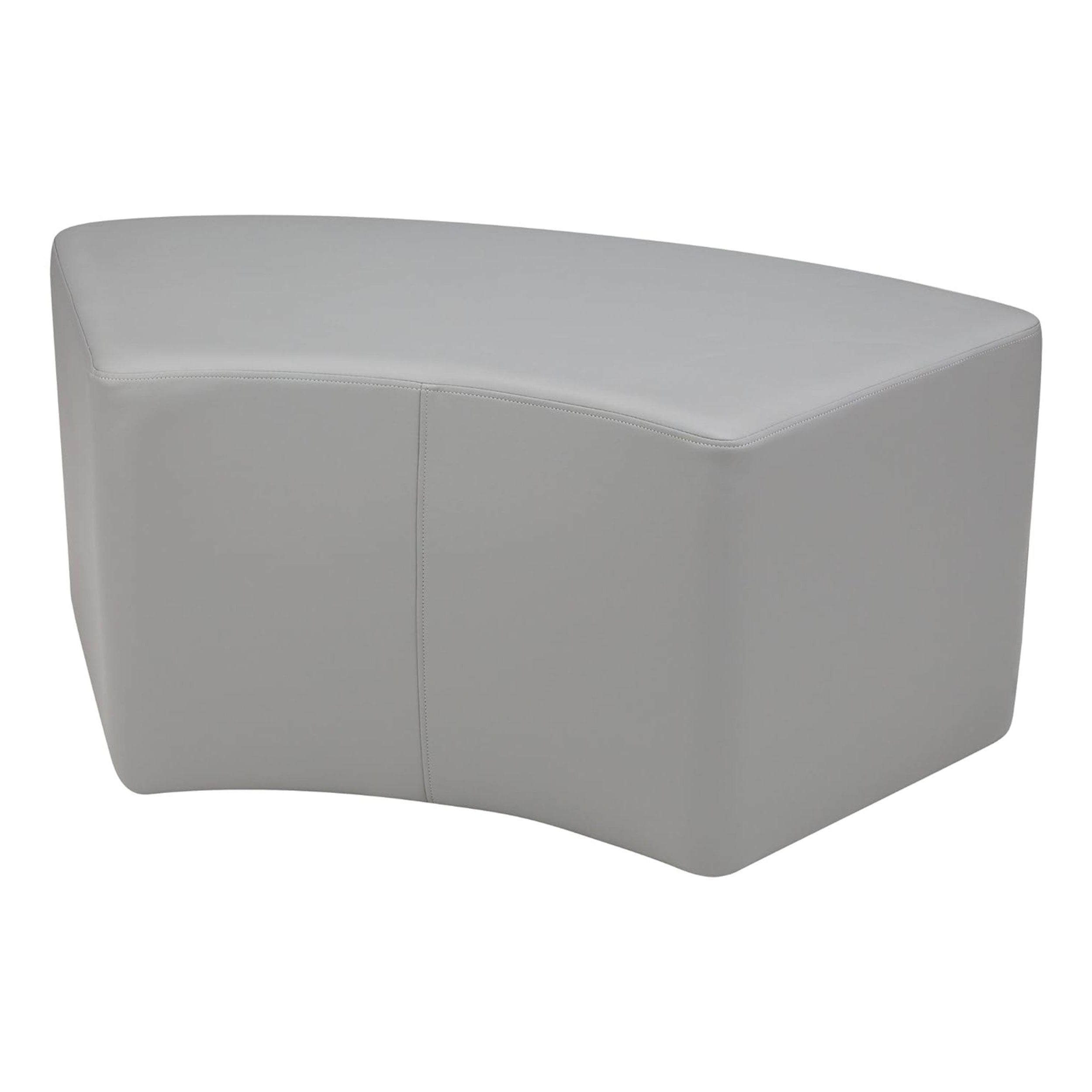 Pro Series Upholstered S Curve Ottoman 18" Height - Gray