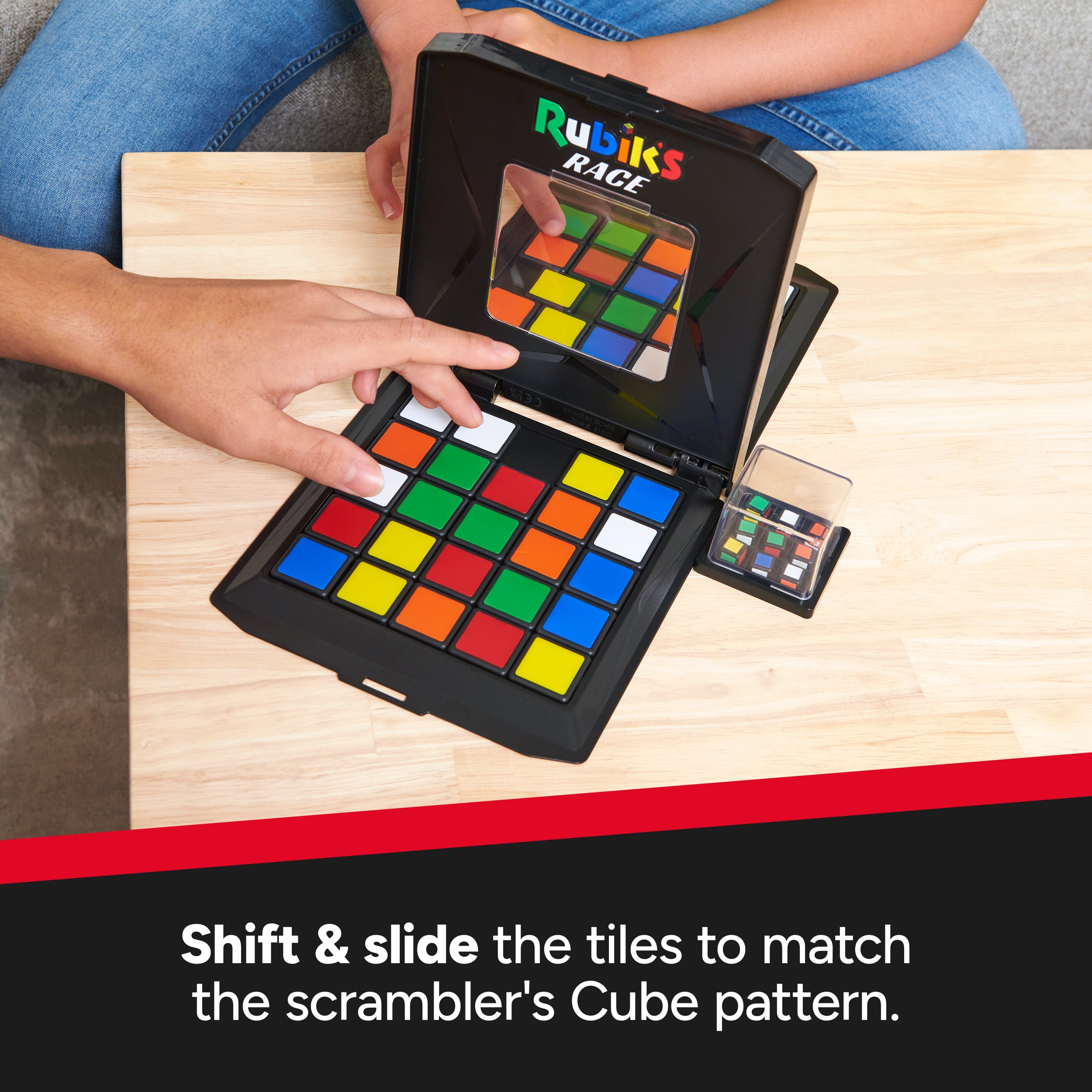 Rubik’s Cube, Rubik's Race, Classic Fast-Paced Puzzle Strategy Sequence Board Game, Problem-Solving Brain Teaser, Color-Matching Game, 2 Players, Packaging May Vary, for Adults & Kids Ages 7 & Up