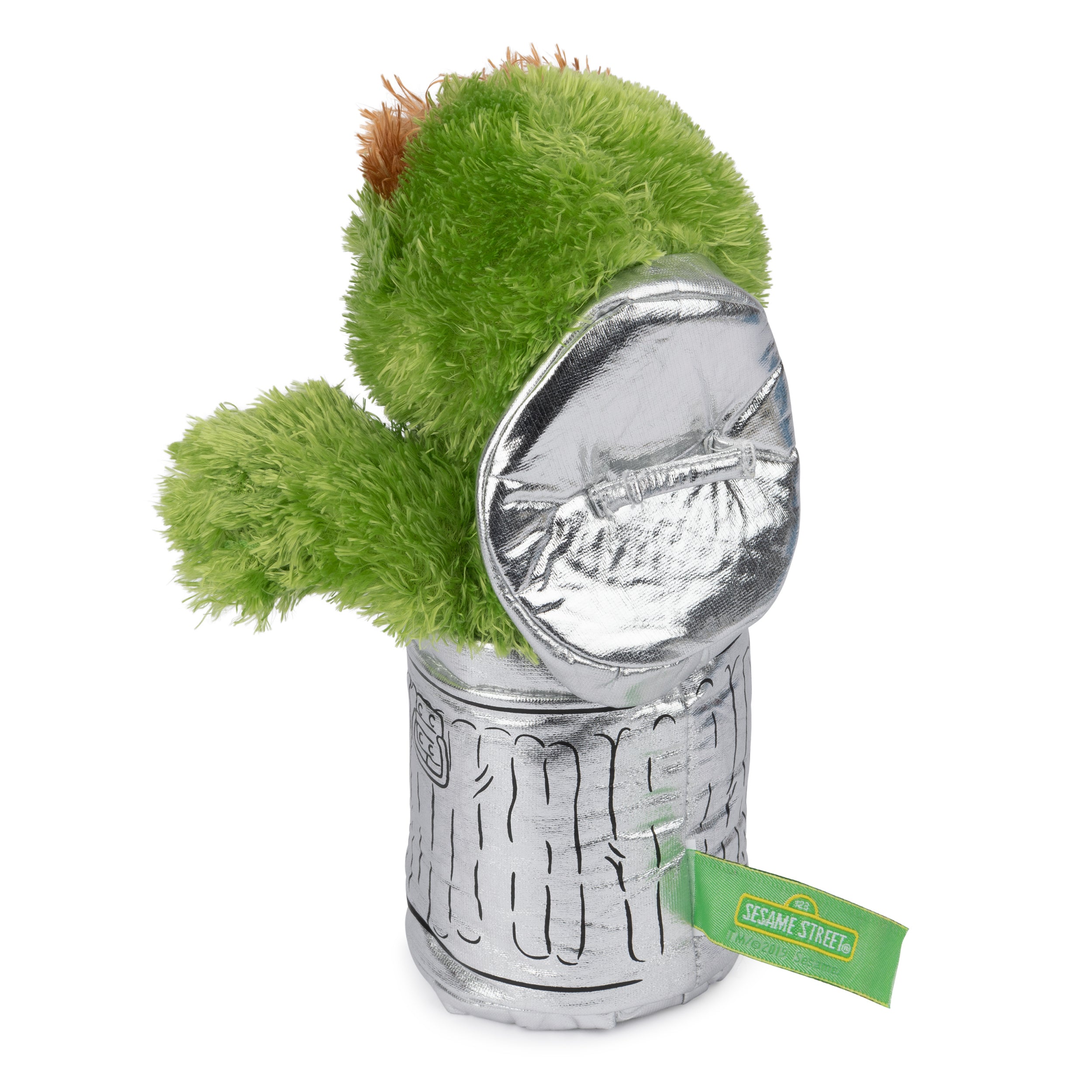 GUND Sesame Street Official Oscar the Grouch Muppet Plush, Premium Plush Toy for Ages 1 & Up, Green/Silver, 10”