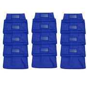 Vinyl Seat Companions, Large, 12-Piece - Blue