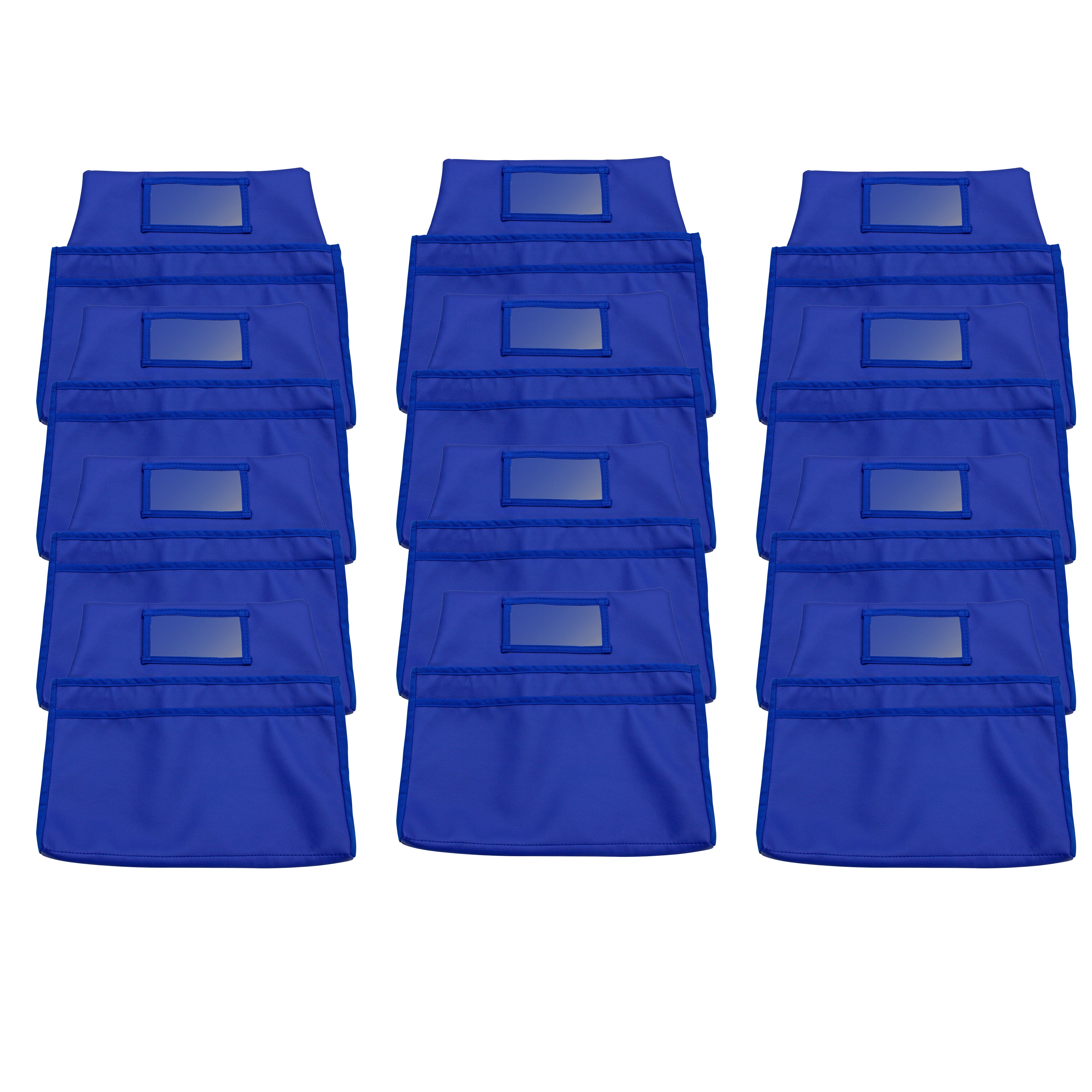 Vinyl Seat Companions, Large, 12-Piece - Blue