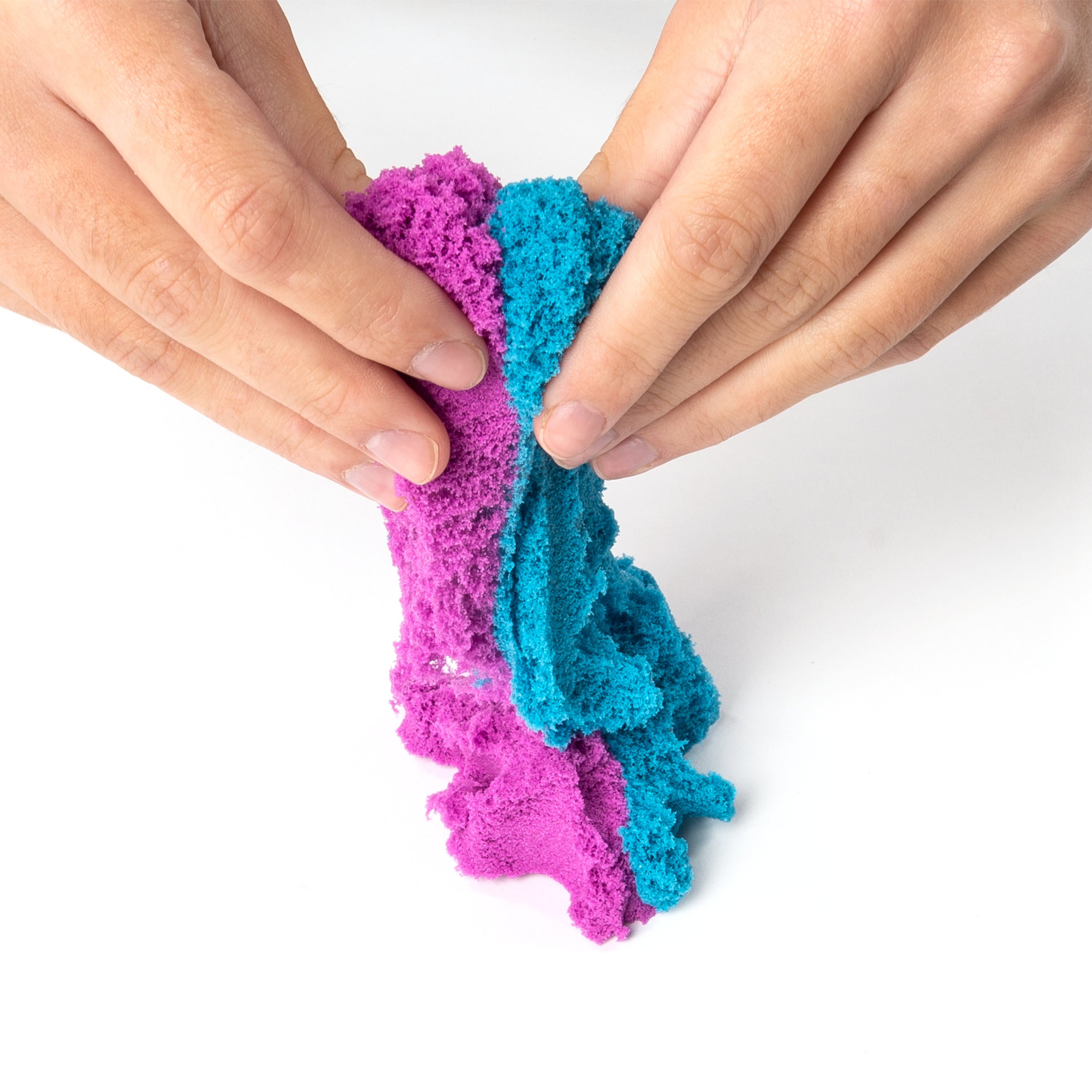 Kinetic Sand, 3 x 8oz Boxes of Moldable Sensory Play Sand Neon Blue, Pink and Green