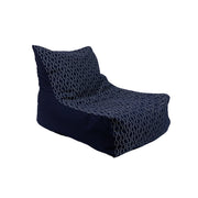 Oudoor Bean Bag Lounger with Sunbrella - Adaptation Indigo/Canvas Navy