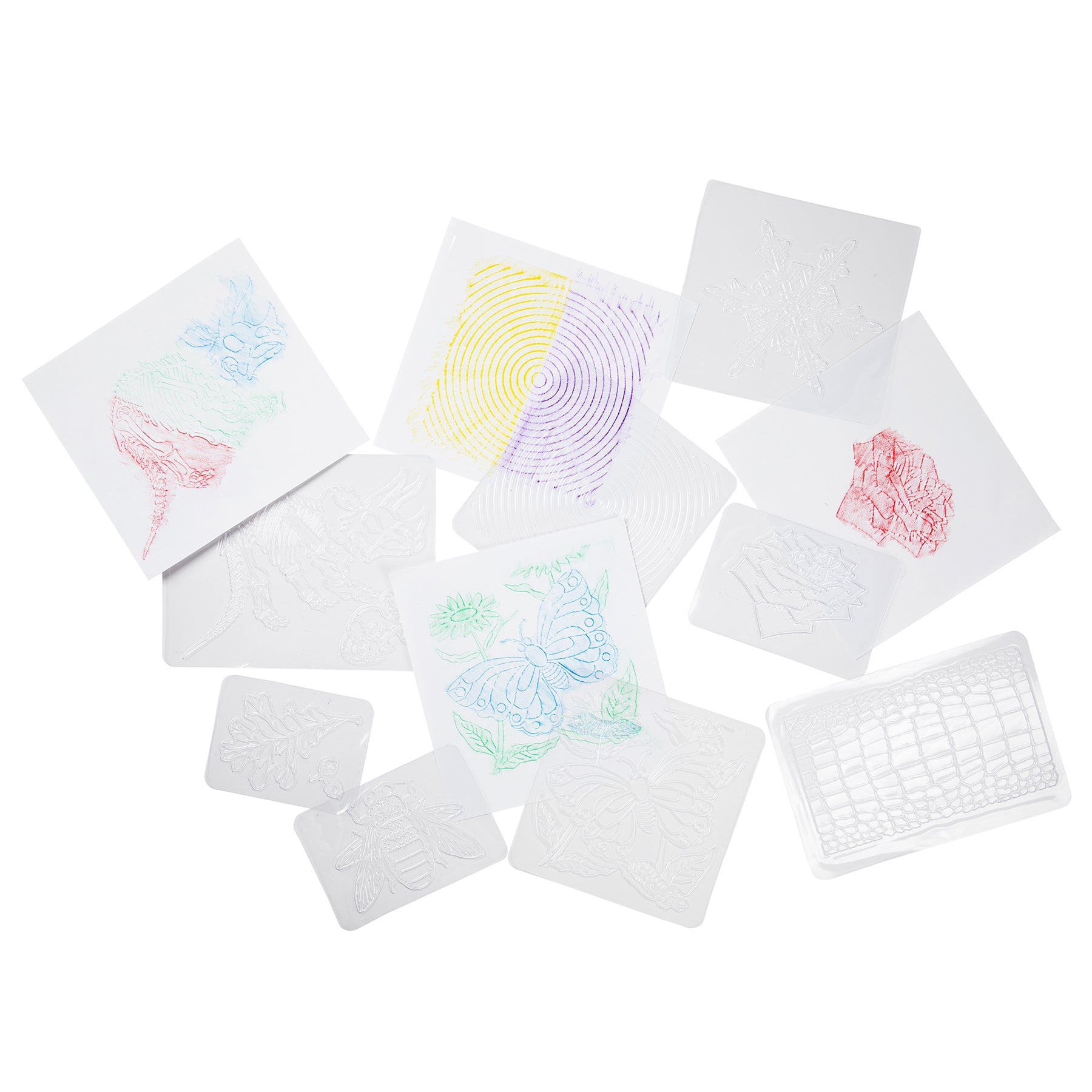 Rubbing Plates, Insects, Pack of 16