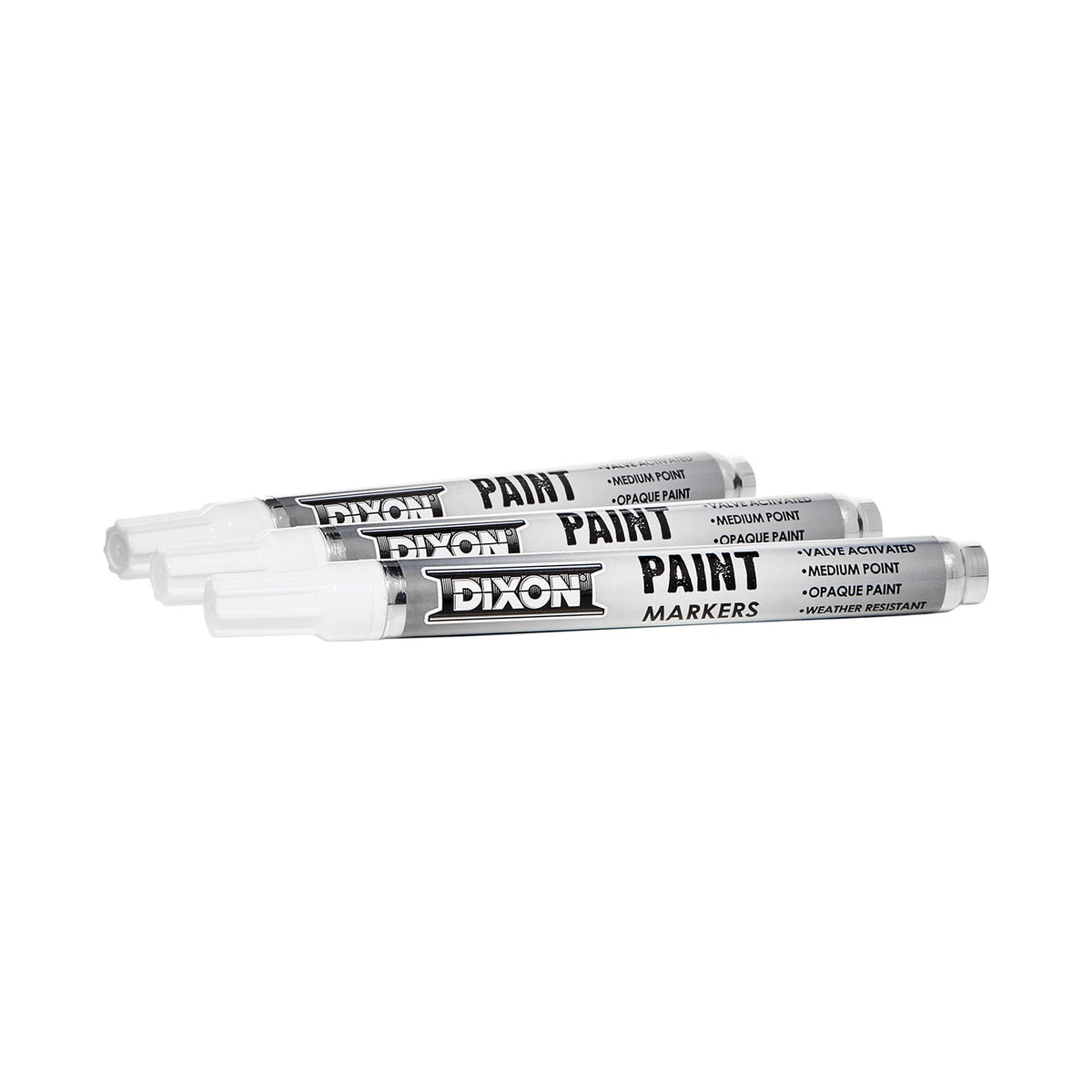 PAINT MARKERS MED TIP 12CT WHITE