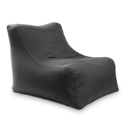 Jaxx Ponce Outdoor Bean Bag Chair - Weather Resistant Patio and Poolside Lounge Seating, Charcoal Sunbrella