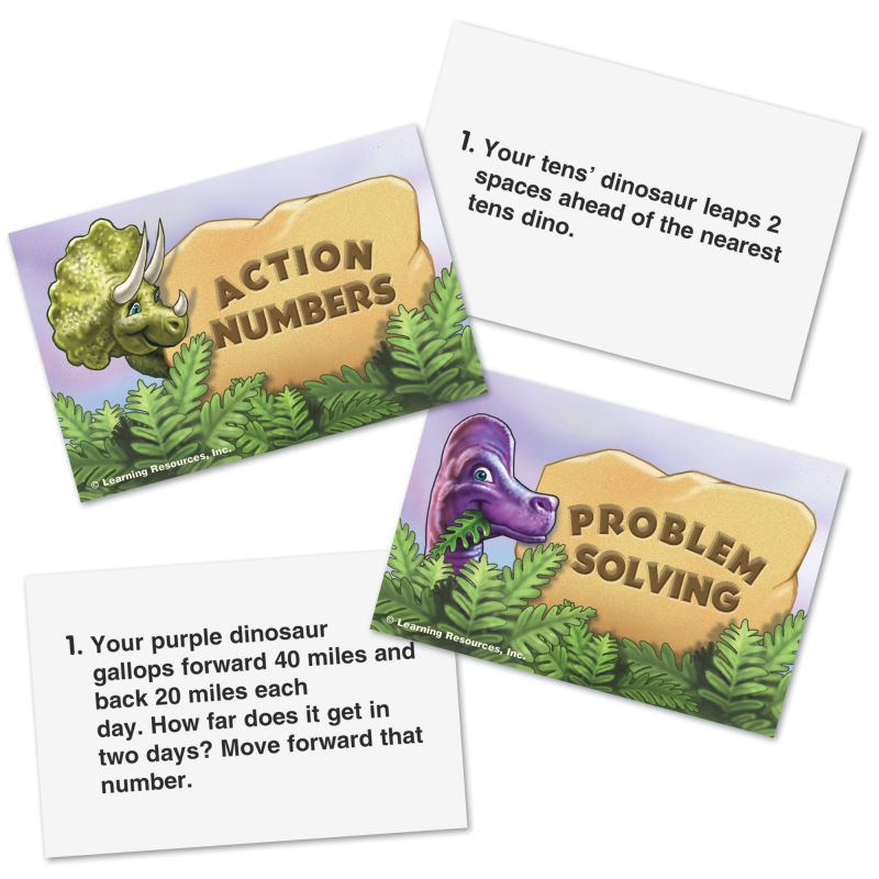 Dino Math Tracks® Place Value Game